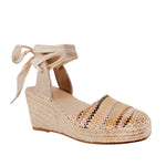 Cuña Elena para mujer color beige