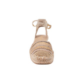 Cuña Elena para mujer color beige
