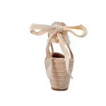 Cuña Elena para mujer color beige