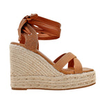 Sandalias de plataforma Lynet para mujer color beige