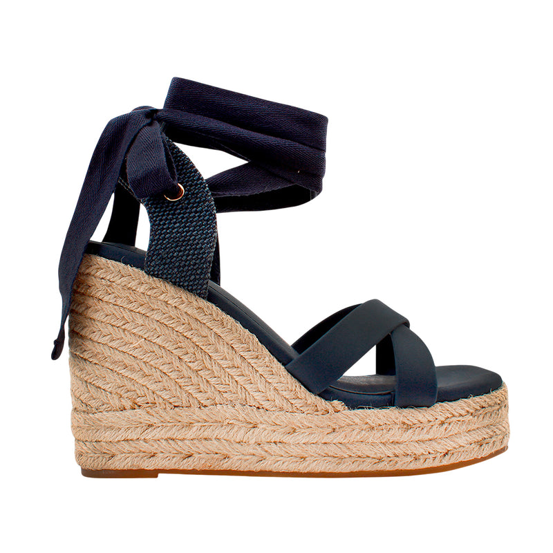 Sandalias de plataforma Lynet para mujer color navy