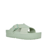 Sandalias flats Milan para mujer color verde