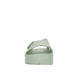 Sandalias flats Milan para mujer color verde