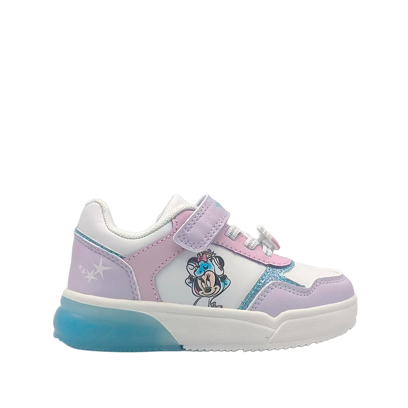 Tennis Minnie para niña color rosado