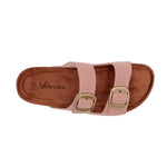 Sandalias flats Mirka para mujer color nude