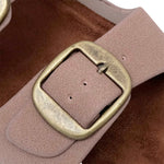 Sandalias flats Mirka para mujer color nude