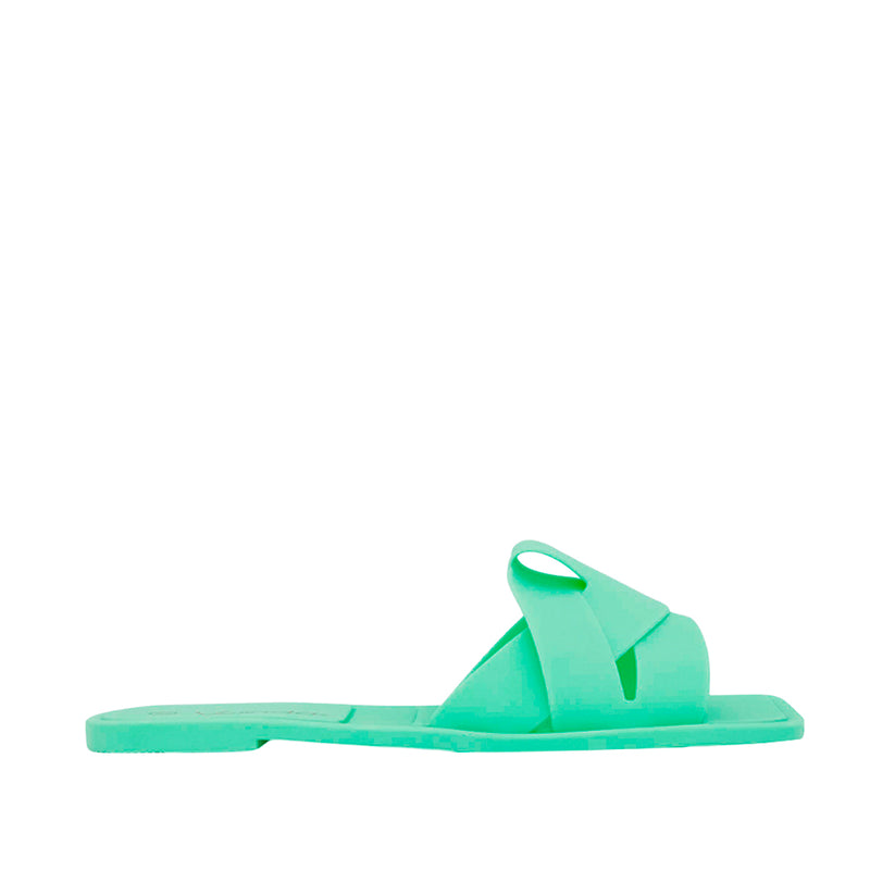 Sandalias flats Nina para mujer color verde