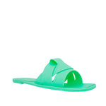 Sandalias flats Nina para mujer color verde