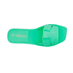 Sandalias flats Nina para mujer color verde