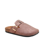 Sandalias flats Clogy paramujer color taupe