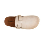 Sandalias flats Clogy para mujer color hueso