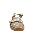 Sandalias flats Madeline para mujer color dorado