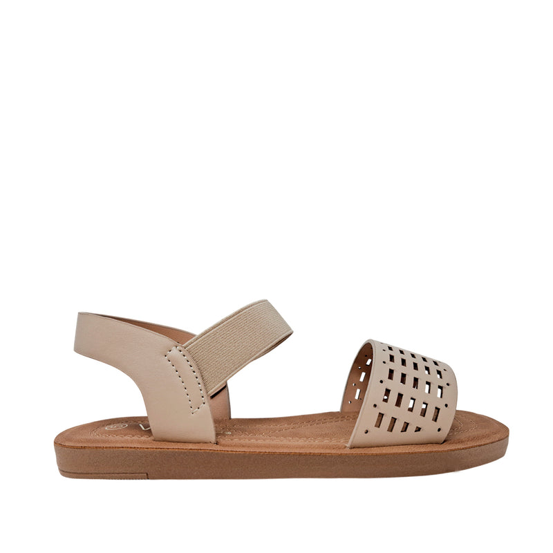 Sandalias flats Marlen para mujer color hueso