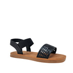 Sandalias flats Marlen para mujer color negro