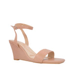 Sandalias de tacón Miller para mujer color nude
