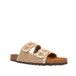 Sandalias flats Mirkac para mujer color beige