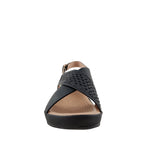 Sandalias de cuña Regina para mujer color negro
