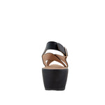 Sandalias de cuña Regina para mujer color negro