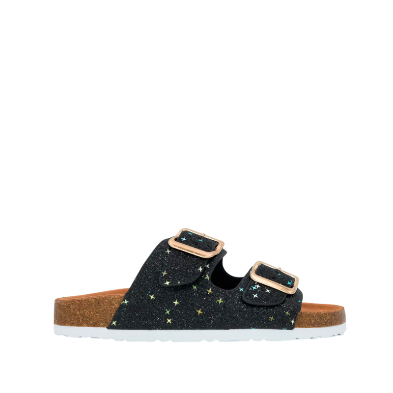 Sandalias flats Beatriz para niña color negro