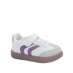 Sneakers Lucky para infante color blanco y fucsia
