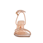 Sandalias de tacón Wilda para mujer color dorado