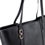 Cartera tote Yeriely para mujer color negro