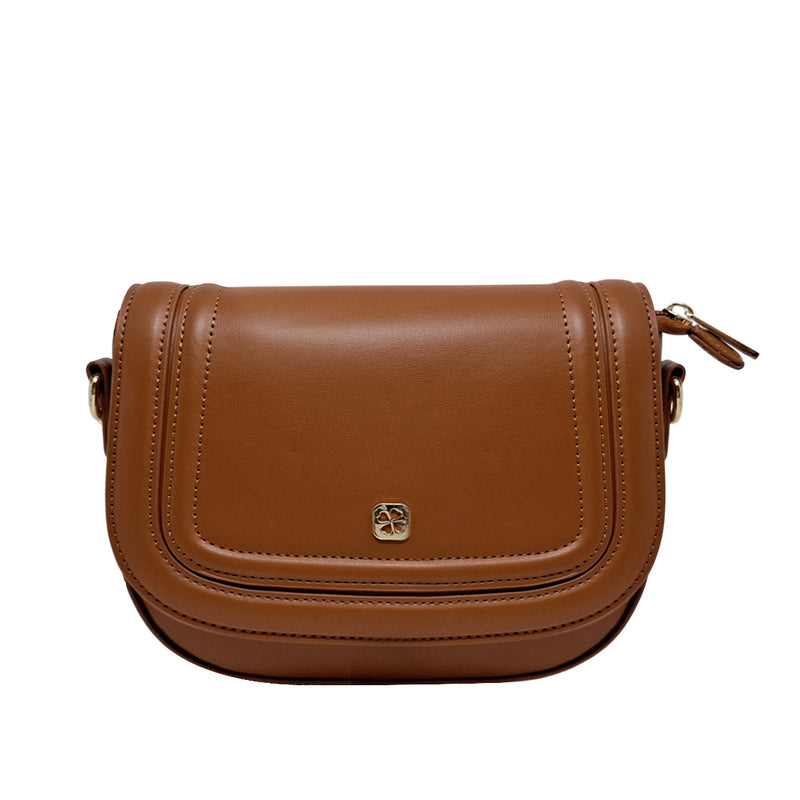 Cartera crossbody Julie para mujer color tan