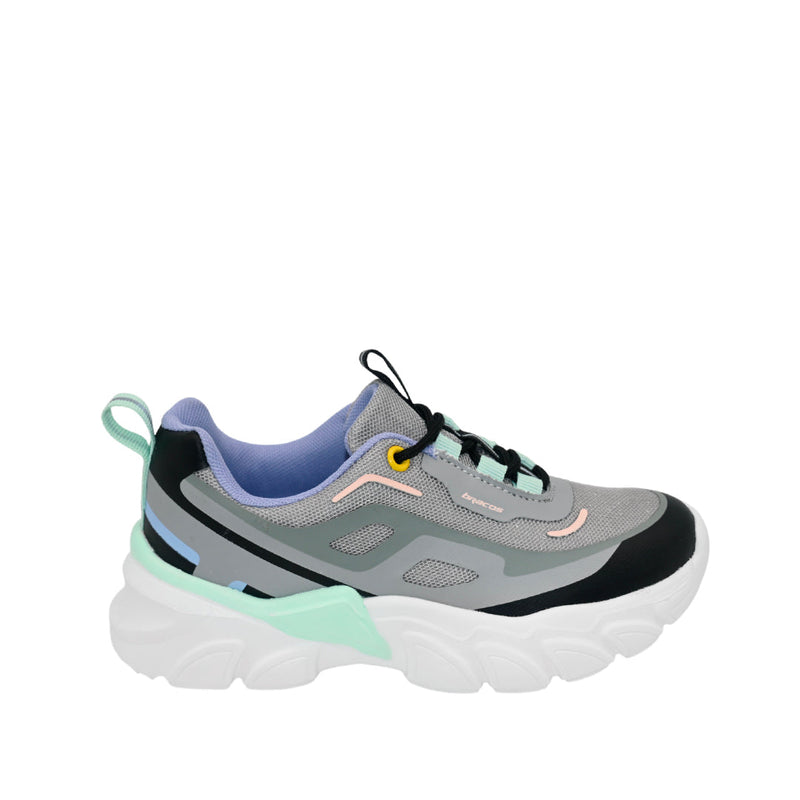 Tennis Sasha para niña color gris