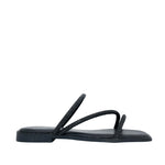 Sandalias flats Nady para mujer color negro