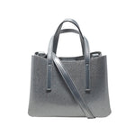 Cartera satchel Vicky para mujer color plateado