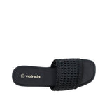 Sandalias flats Betty para mujer color negro