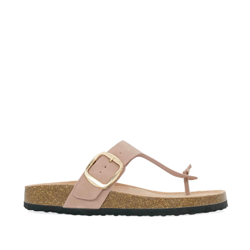Sandalias Flats Gize para mujer color blush