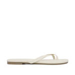 Sandalias flats Kenia para mujer color hueso