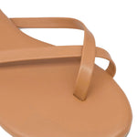 Sandalias flats Kenia para mujer color café