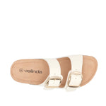 Sandalias flats Mirka para mujer color hueso