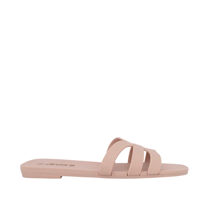Sandalias flats Roxana para mujer color blush