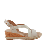 Sandalias Bianca para mujer color hueso