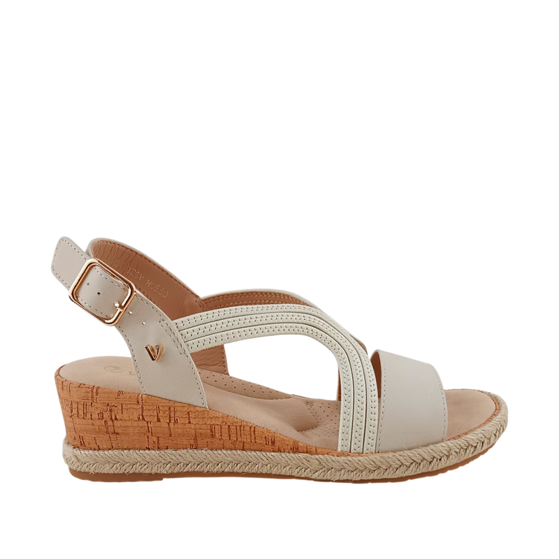 Sandalias Bianca para mujer color hueso