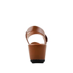 Sandalias de cuña Salome para mujer color café