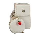 Billetera Kelly para mujer color hueso