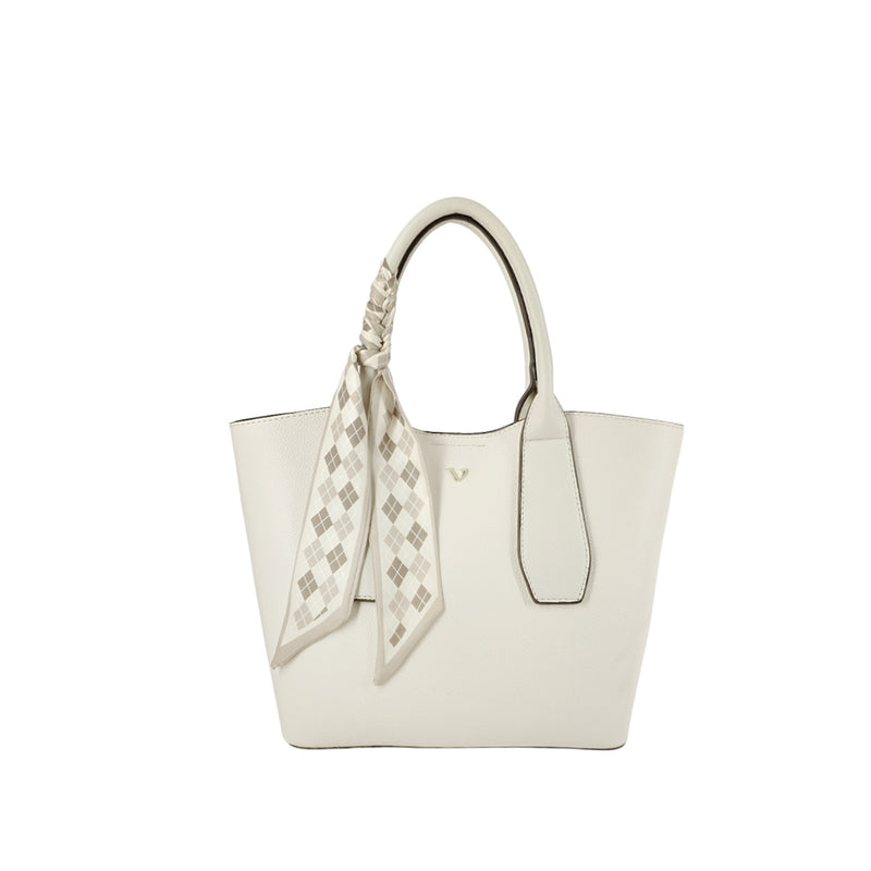 Cartera satchel Madison para mujer color hueso