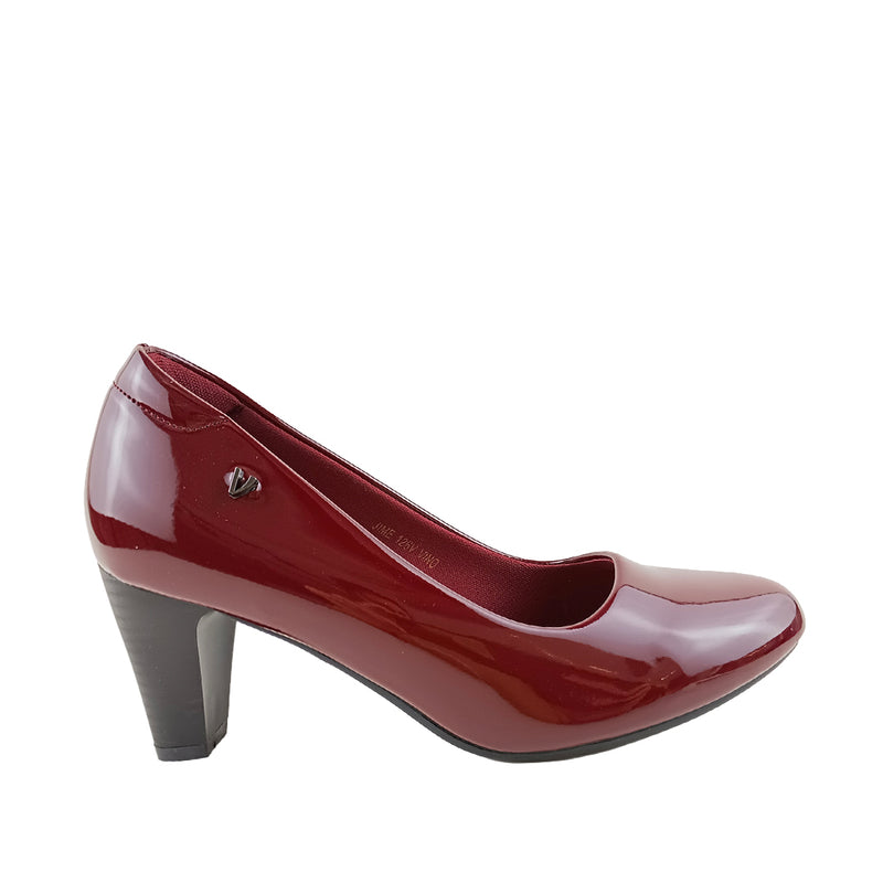 Tacones Jime para mujer color vino
