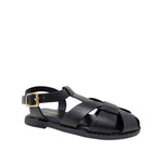 Sandalias Flats Yara para mujer color negro