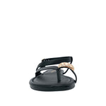 Sandalias flats Pina para mujer color negro