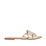 Sandalias flats Marcela para mujer color dorado