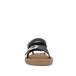 Sandalias Flats Carmen para mujer color negro