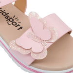 Sandalias flats Dilia para infante color rosado