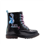Botas Stitch para niña color negro