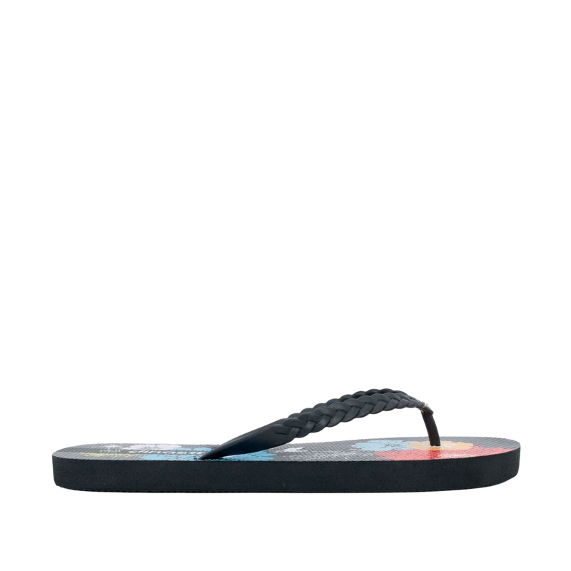 Sandalias flats Capri para mujer color negro