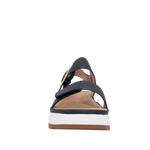 Sandalias de cuña Leila para mujer color negro